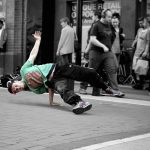 Street dance performer