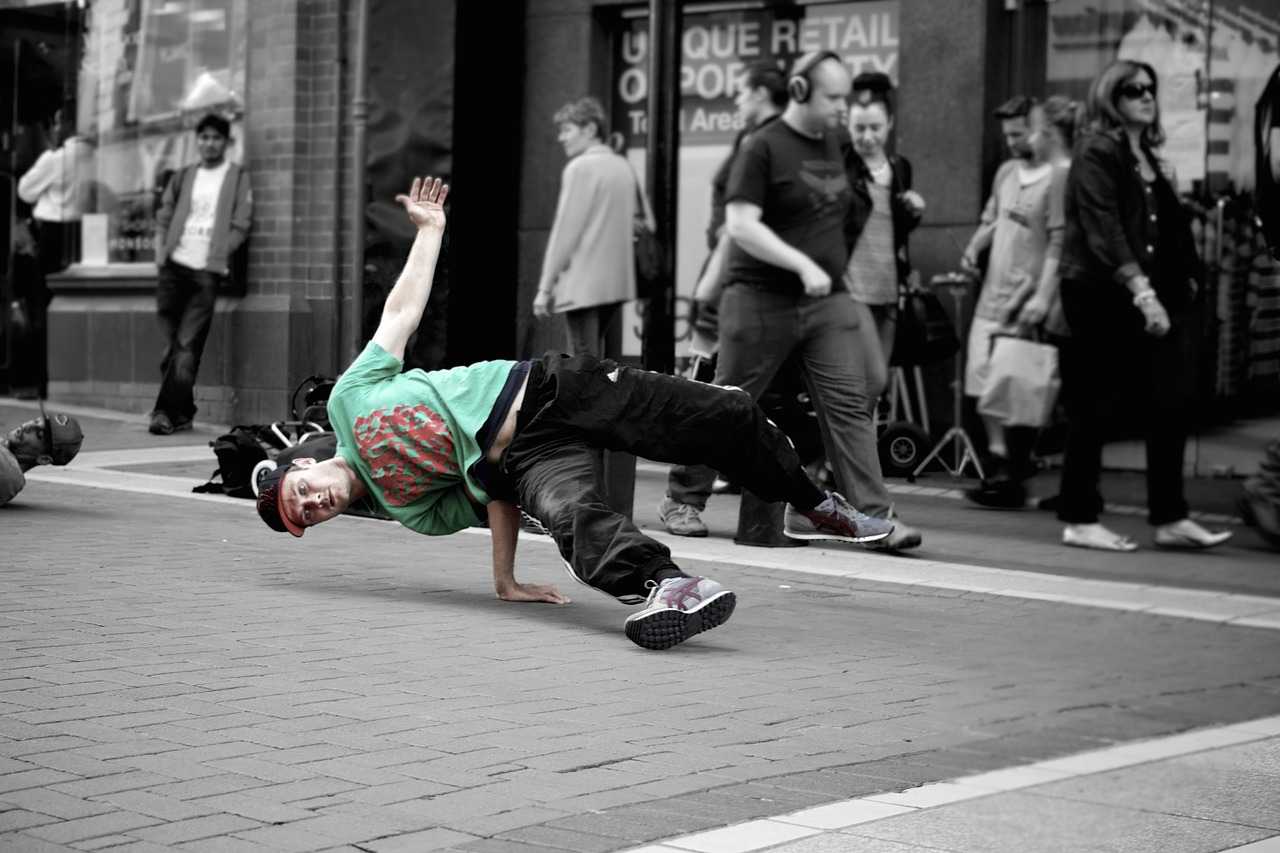Street dance performer